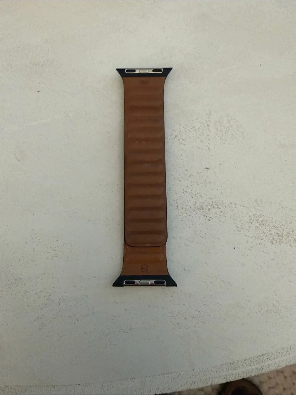 Apple Leather Link Band Dark Navy S/M Genuine Apple 38 40 41mm